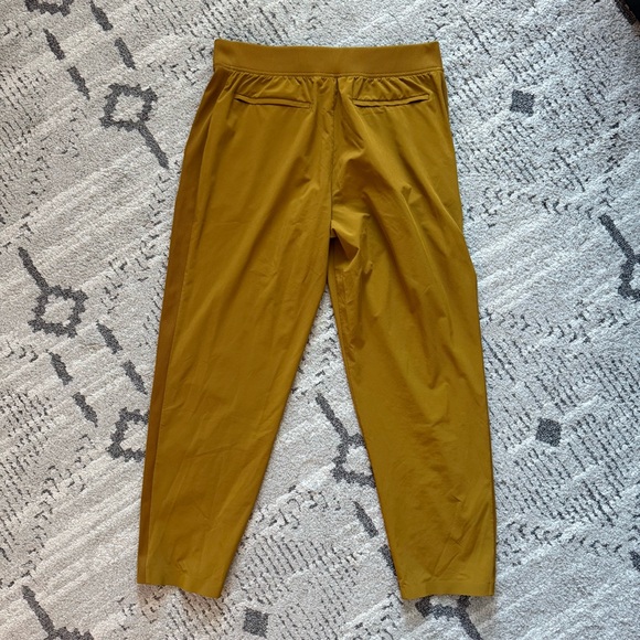 Athleta Brooklyn mustard yellow goldenrod ankle pants size 12 - Picture 10 of 13